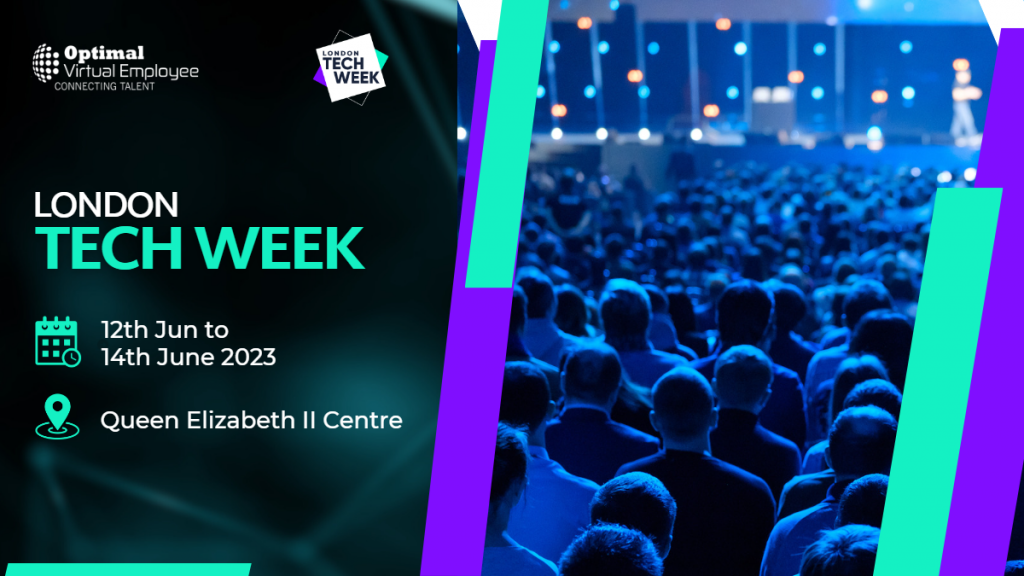 Optimal Virtual Employee at London Tech Week 2023 Connect with Us